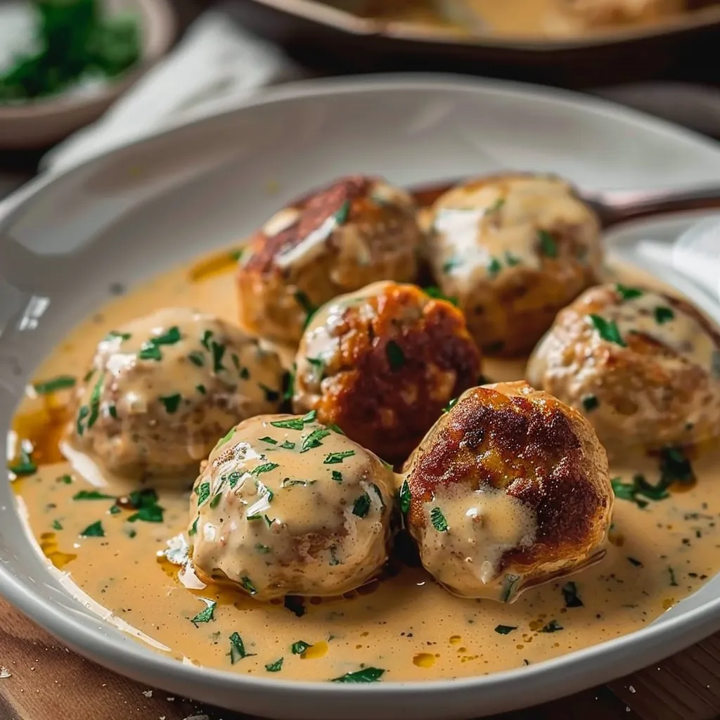 Recette facile : Boulettes de Poulet à la Sauce Crémeuse