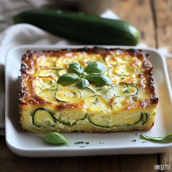 Flan de courgettes