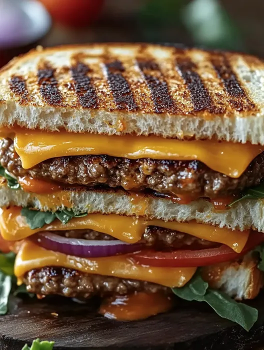 Panini Burger au Cheddar recette