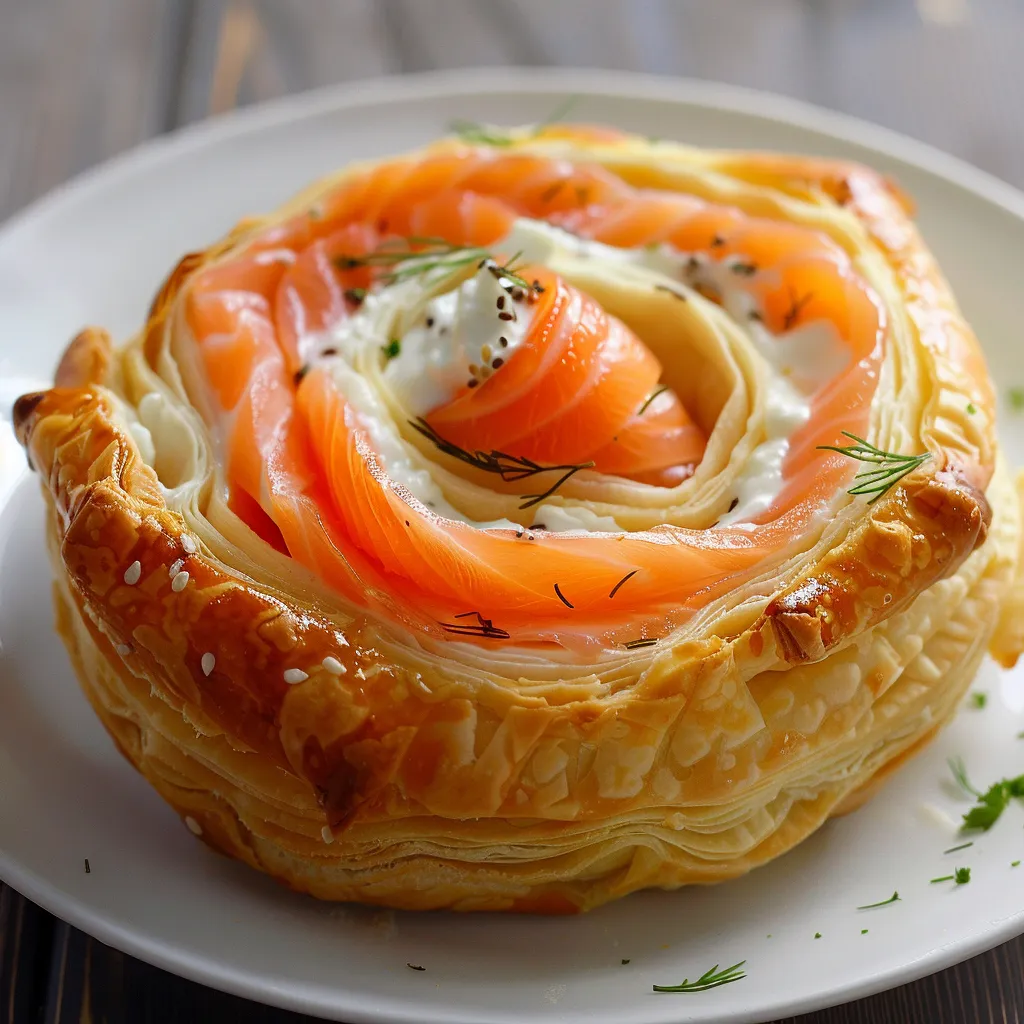 Roulés feuilletés saumon bien croustillants
