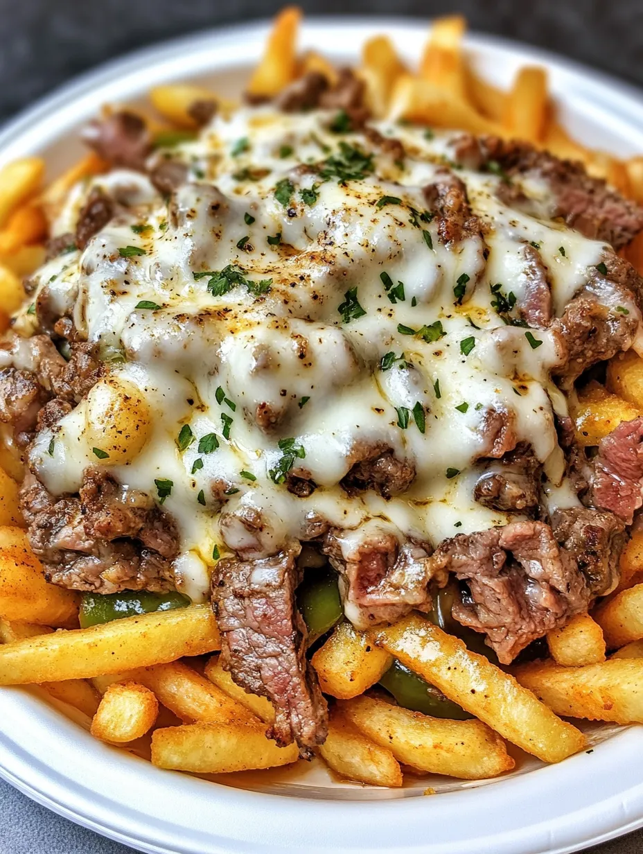 Frites au Steak et Fromage façon Philadelphie