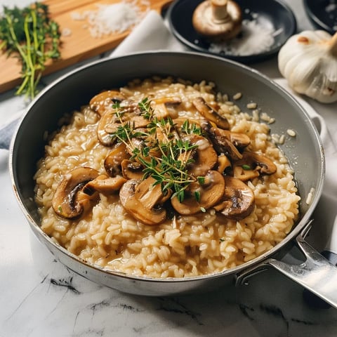 Savoureux Risotto aux champignons