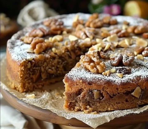 Gâteau Moelleux aux Noix