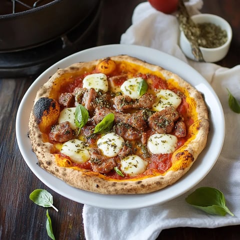 Pizza saucisse-fenouil à la poêle